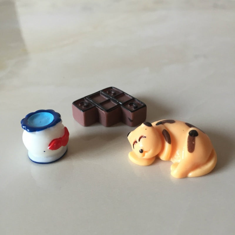 Cartoon Animal Three Piece Set  Doll Resin