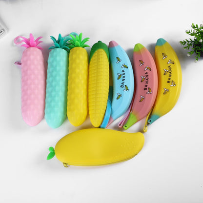 Fruit and Vegetable Silicone Pencil Case