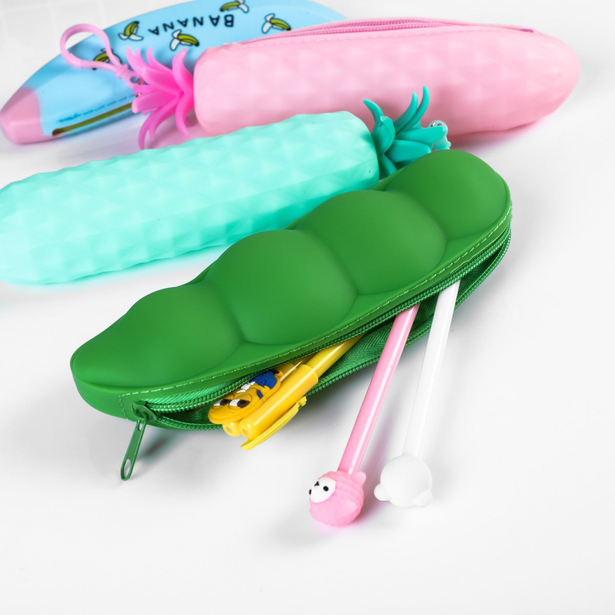 Fruit and Vegetable Silicone Pencil Case
