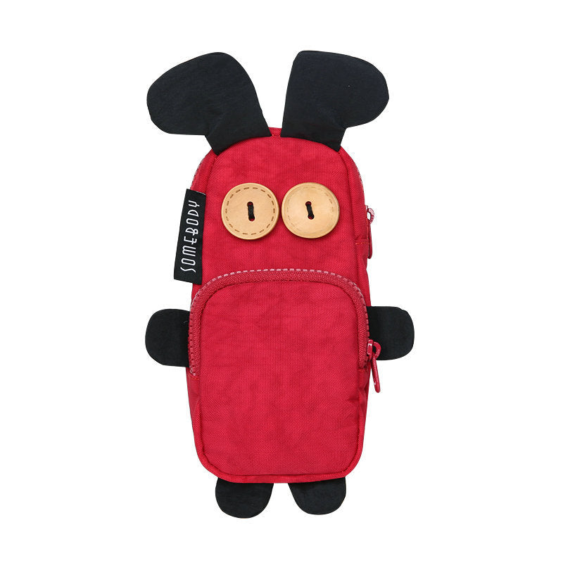 Three-color Patch Funny Rabbit Oxford Pencil Case