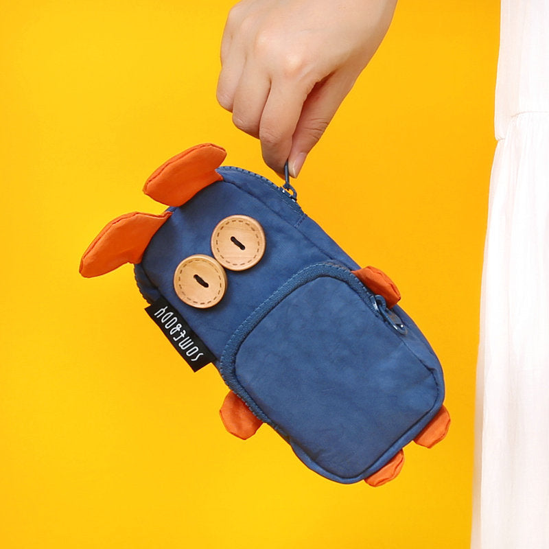 Three-color Patch Funny Rabbit Oxford Pencil Case