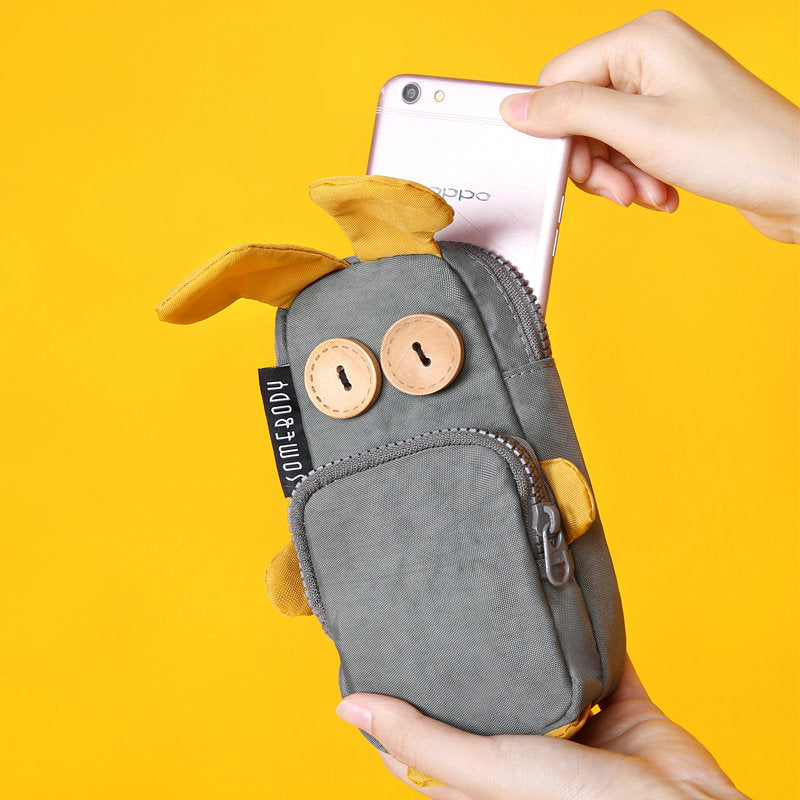 Three-color Patch Funny Rabbit Oxford Pencil Case