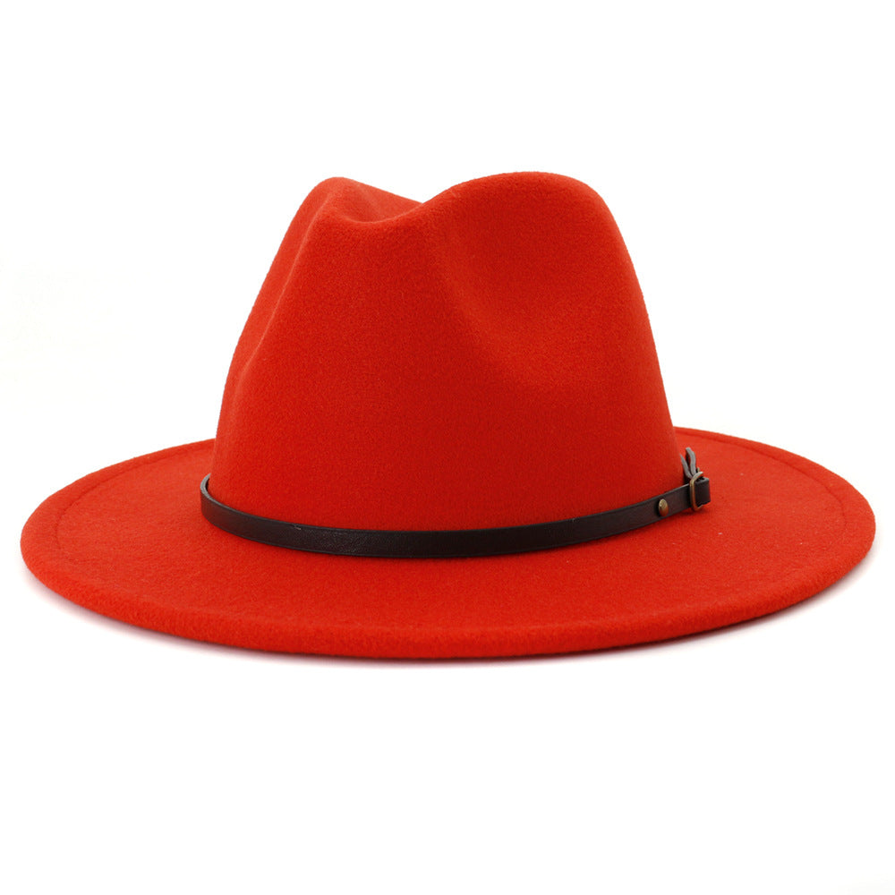 Jazz Hat Autumn And Winter British Retro Top Hat Fashion Women's Woolen Hat Wholesale Women's Hats