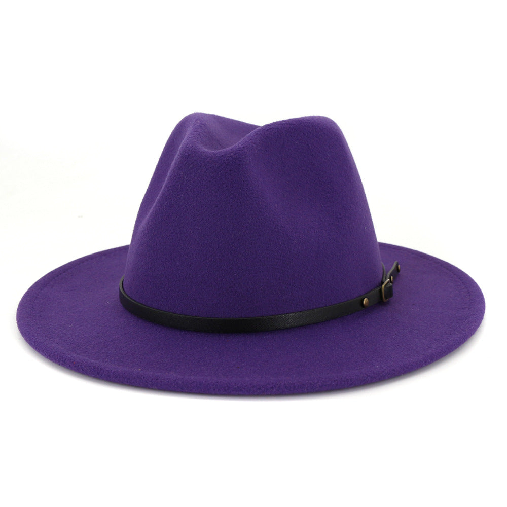 Jazz Hat Autumn And Winter British Retro Top Hat Fashion Women's Woolen Hat Wholesale Women's Hats
