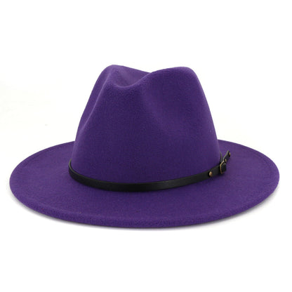 Jazz Hat Autumn And Winter British Retro Top Hat Fashion Women's Woolen Hat Wholesale Women's Hats