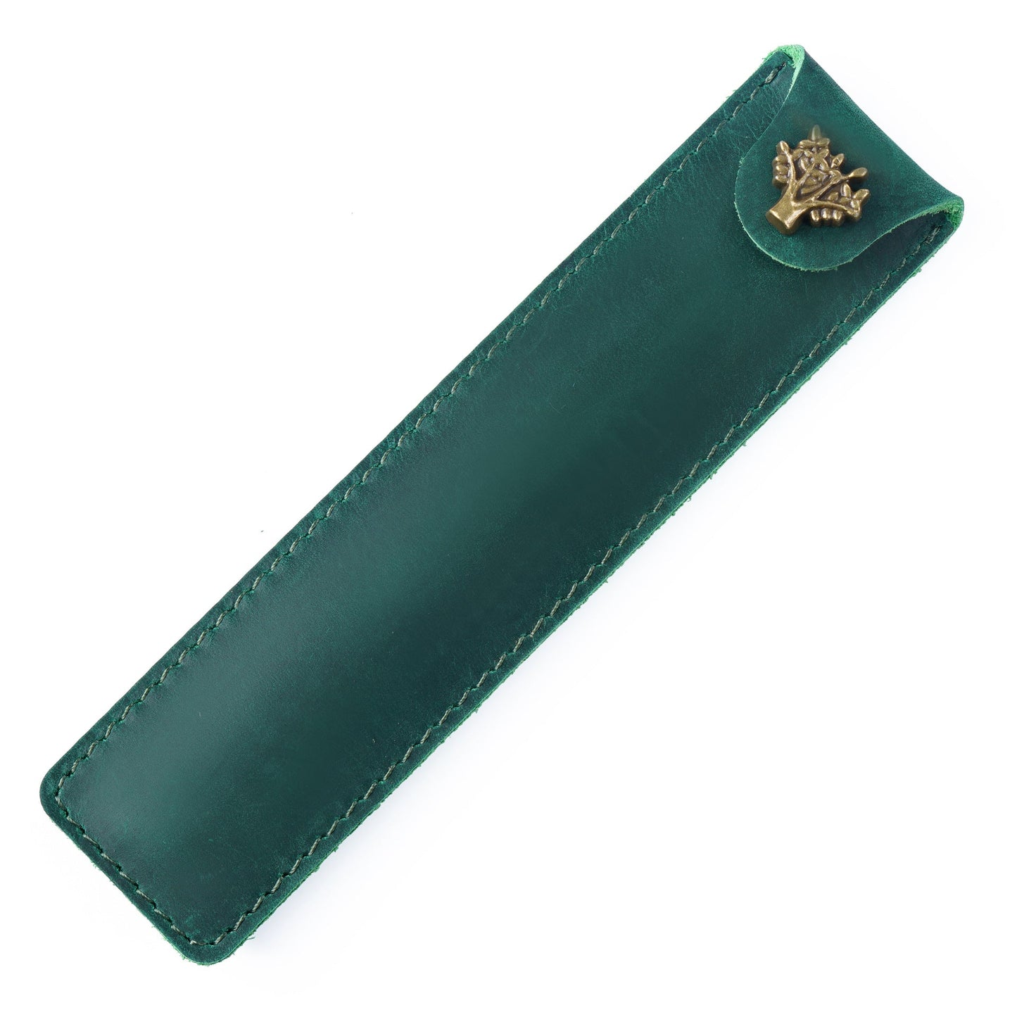 Vintage Handmade Top Layer Cowhide Pencil Case