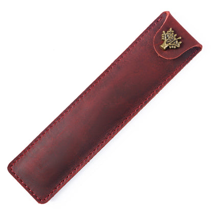 Vintage Handmade Top Layer Cowhide Pencil Case