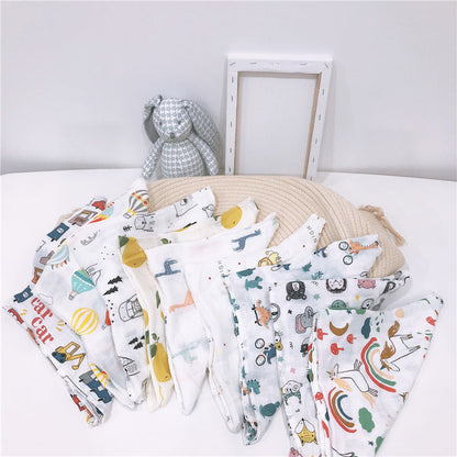 Wholesale baby 60*60 bamboo cotton gauze saliva towel