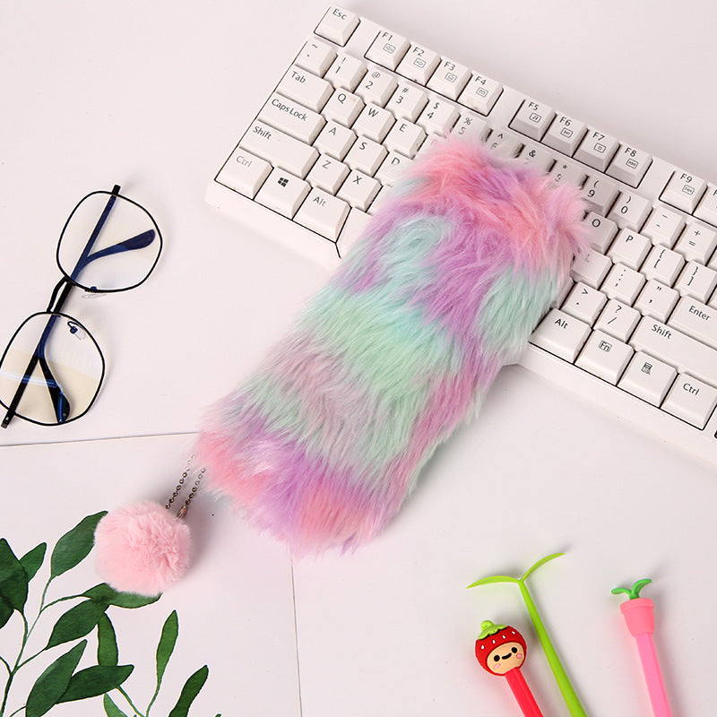Spandex Plush Pencil Case