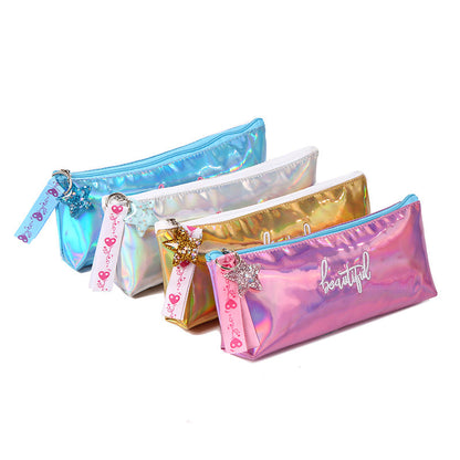 Leather Portable Colorful Pencil Case
