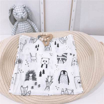 Wholesale baby 60*60 bamboo cotton gauze saliva towel