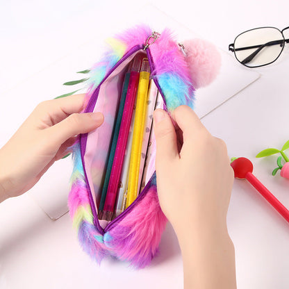 Spandex Plush Pencil Case