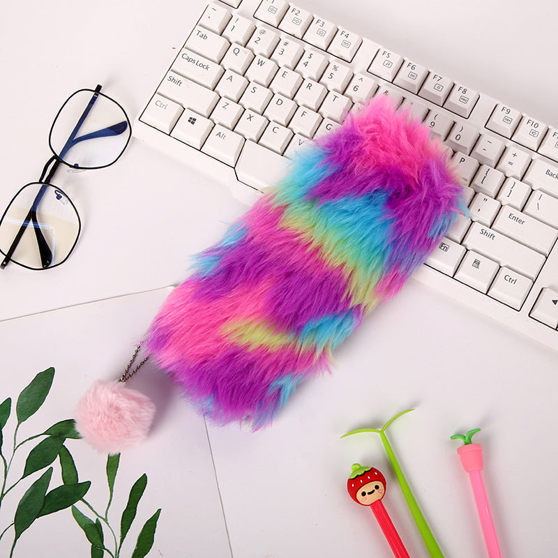 Spandex Plush Pencil Case