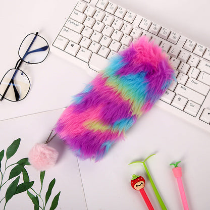 Spandex Plush Pencil Case