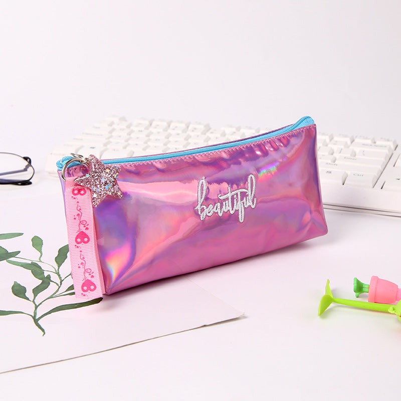Leather Portable Colorful Pencil Case