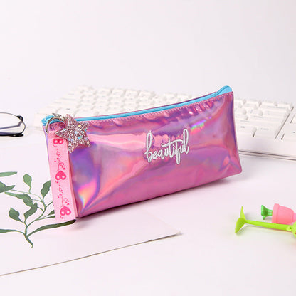 Leather Portable Colorful Pencil Case