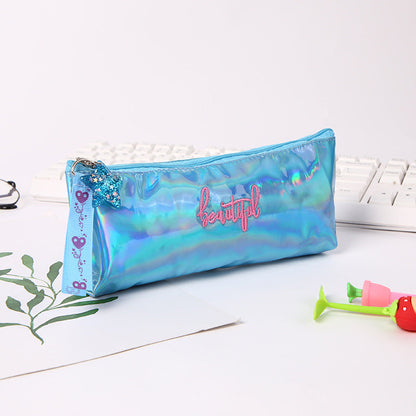 Leather Portable Colorful Pencil Case