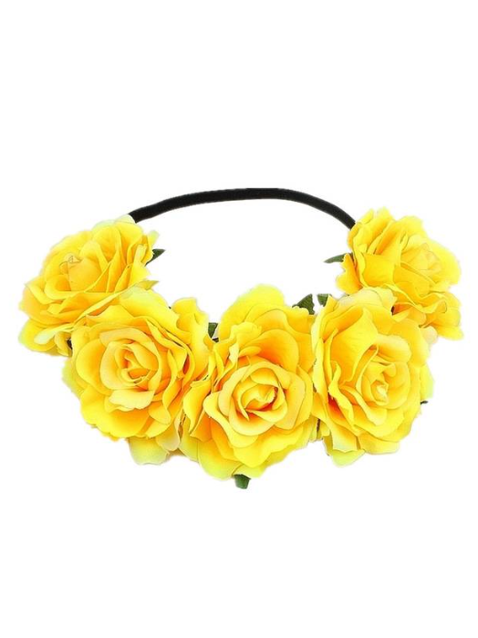 Girls Large Flower Halo