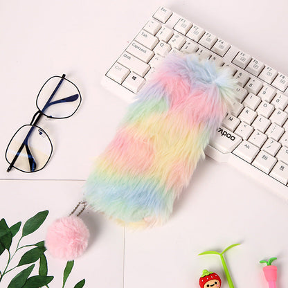 Spandex Plush Pencil Case