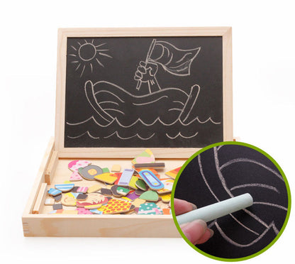 Kids Magnetic Art Easel Animal Puzzle Set