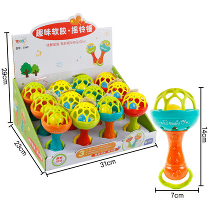 Intelligence Grasping Gums Plastic Hand Bell Rattle