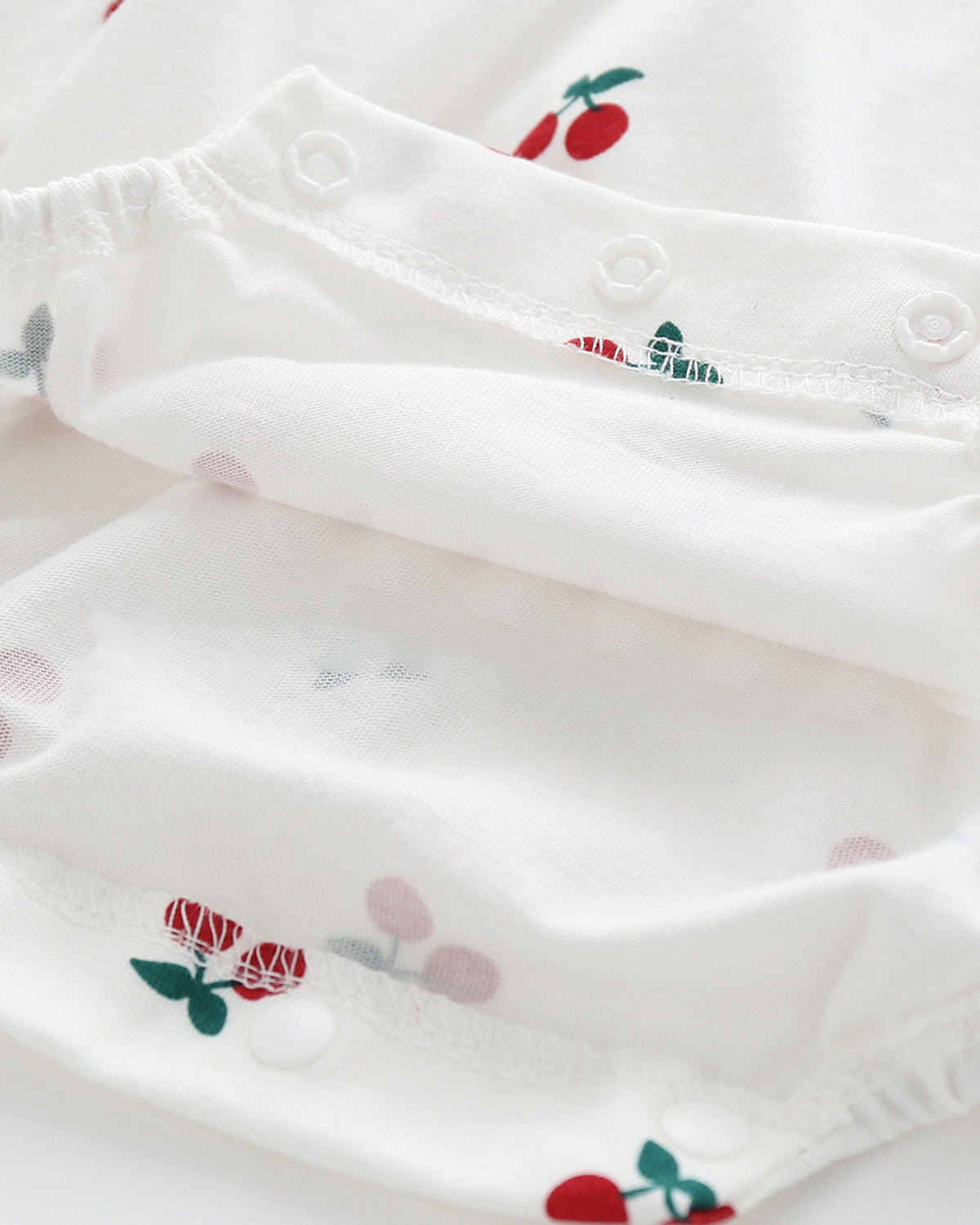 Baby Girls Fruit Bow Print Rompers Headwear