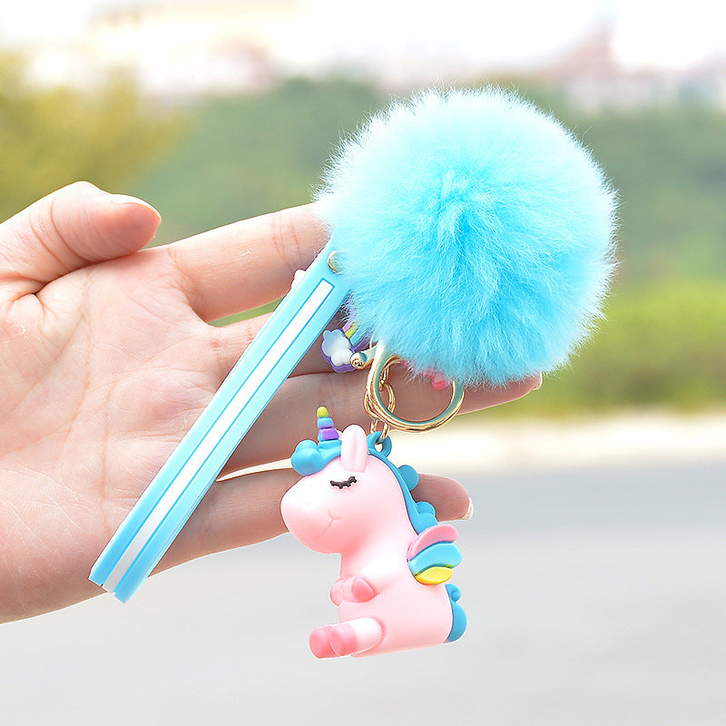Unicorn Plush Cartoon Doll Keychains