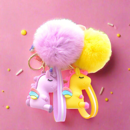 Unicorn Plush Cartoon Doll Keychains