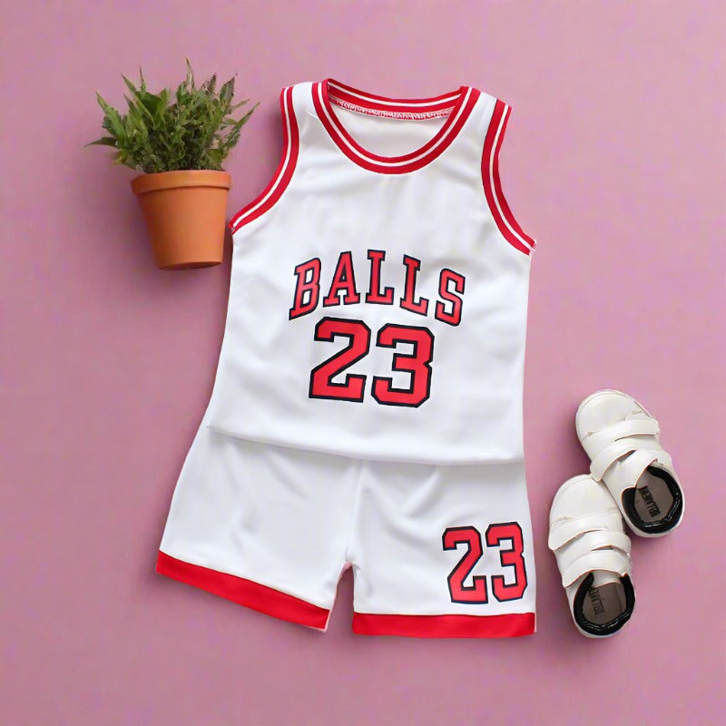 Baby Cotton Basketball Suit Sets