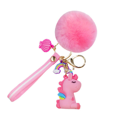 Unicorn Plush Cartoon Doll Keychains