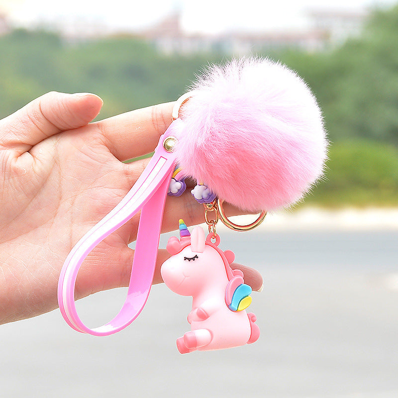 Unicorn Plush Cartoon Doll Keychains