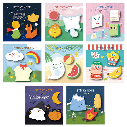 Cute Cartoon Halloween Rainbow Paper Sticky Notes