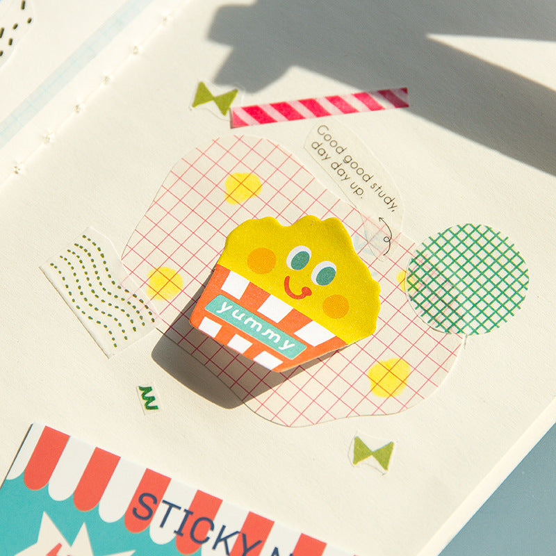 Cute Cartoon Halloween Rainbow Paper Sticky Notes
