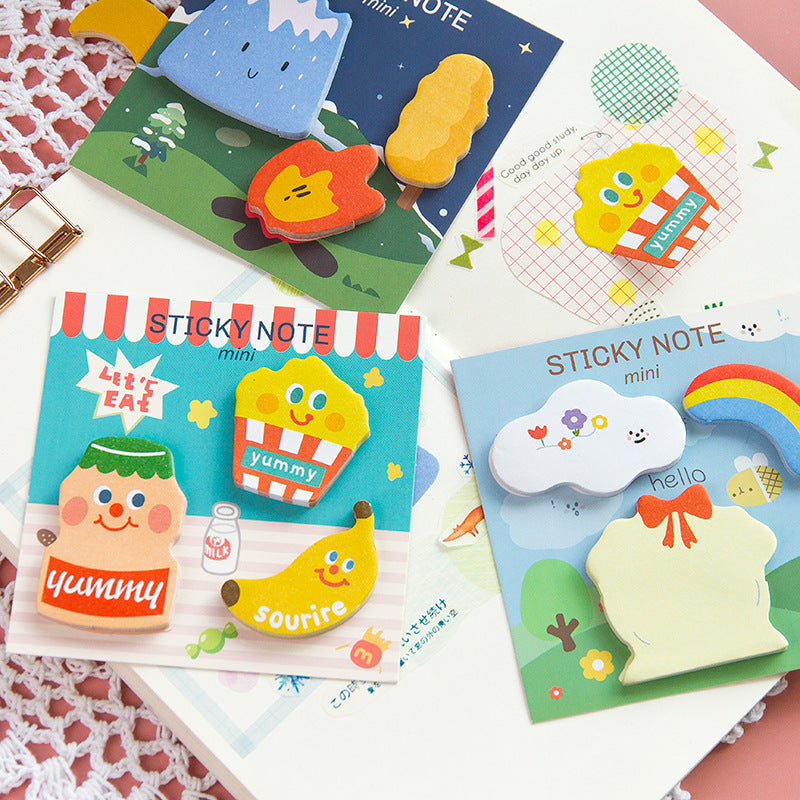 Cute Cartoon Halloween Rainbow Paper Sticky Notes