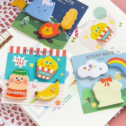 Cute Cartoon Halloween Rainbow Paper Sticky Notes