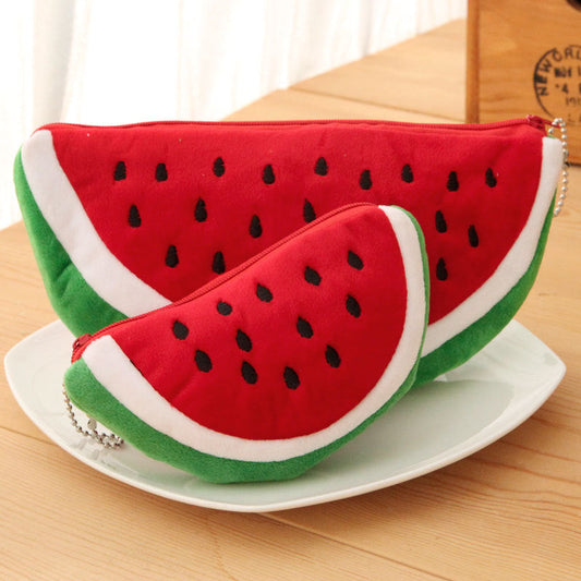 Watermelon Shape Canvas Pen Bag