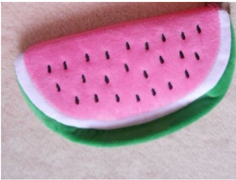 Watermelon Shape Canvas Pen Bag