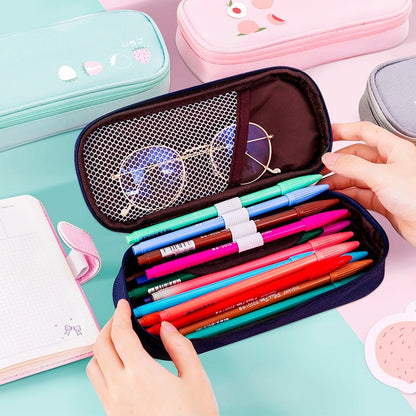 New Fruit Multifunctional Large Capacity Oxford Cloth Pencil Case