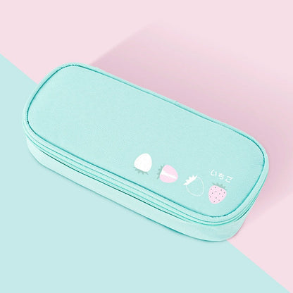 New Fruit Multifunctional Large Capacity Oxford Cloth Pencil Case