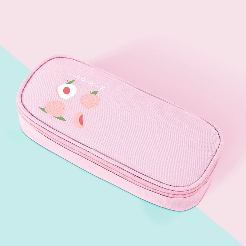 New Fruit Multifunctional Large Capacity Oxford Cloth Pencil Case