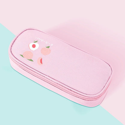 New Fruit Multifunctional Large Capacity Oxford Cloth Pencil Case