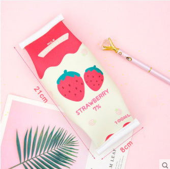 Personalized Creative Snack Style Leather Pencil Case