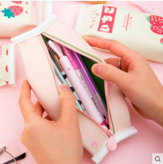 Personalized Creative Snack Style Leather Pencil Case