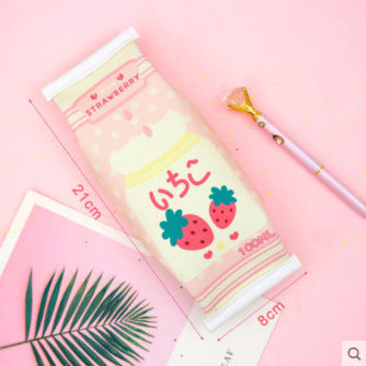 Personalized Creative Snack Style Leather Pencil Case