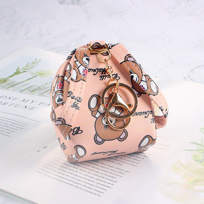Wallet Coin Purse Bear Small School Bag Keychain
