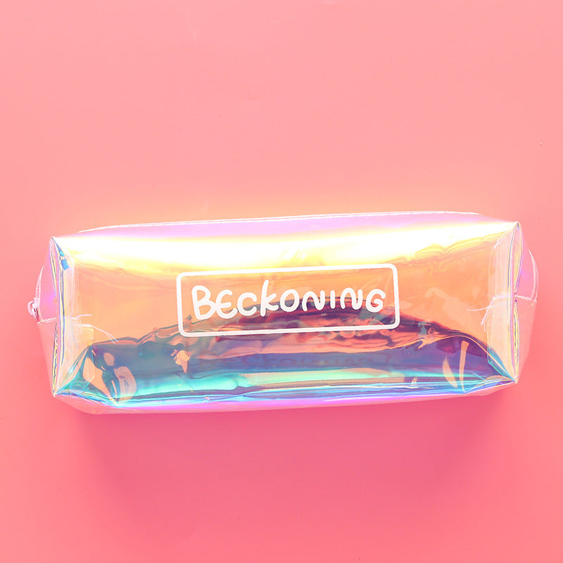 New Large Capacity Cool Laser PVC Pencil Case