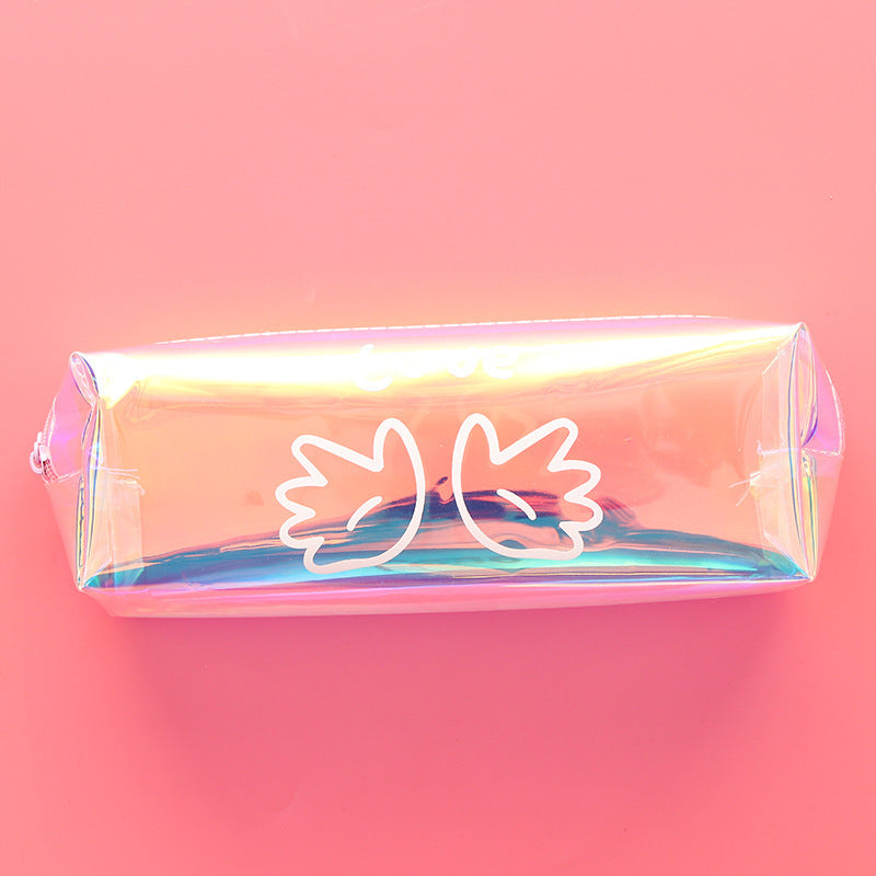 New Large Capacity Cool Laser PVC Pencil Case