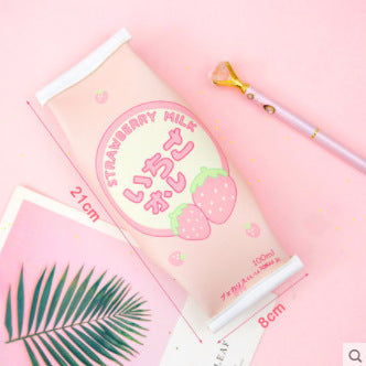 Personalized Creative Snack Style Leather Pencil Case