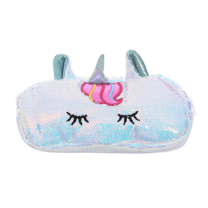 Unicorn Large Capacity Mermaid Sequin Bag Cartoon Rainbow Pencil Bag