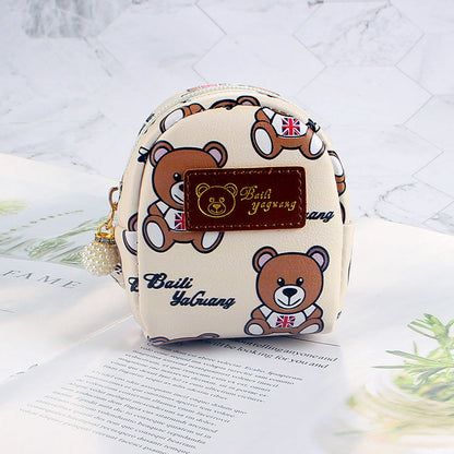 Wallet Coin Purse Bear Small School Bag Keychain